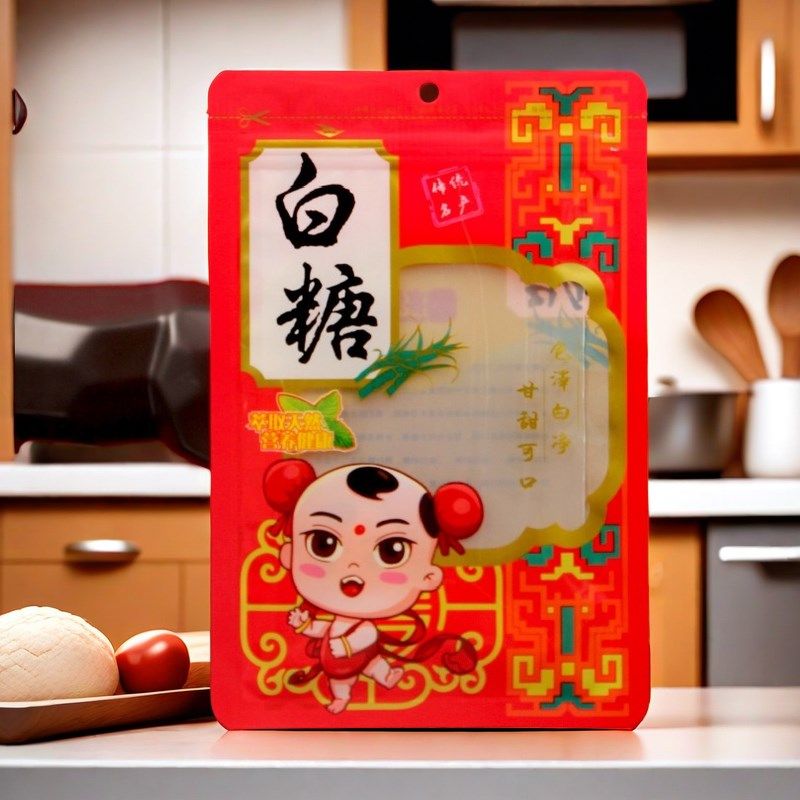 白糖包装袋结婚红糖冰糖白糖自封礼品袋送礼1斤500克白糖拉链袋,包装,礼品袋/塑料袋,淘宝优惠券,粉丝福利购,淘宝优惠卷