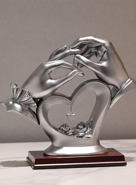 新款结婚创意电视柜摆件家居客厅酒柜装饰闺蜜新婚纪念品执子之∑