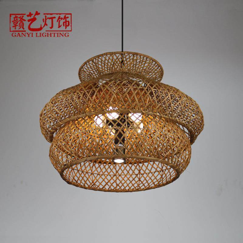 田园风格藤艺吊灯中餐厅农庄农家乐庭院复古藤编灯创意艺术灯饰,家装灯饰光源,智能吊灯,淘宝优惠券,粉丝福利购,淘宝优惠卷