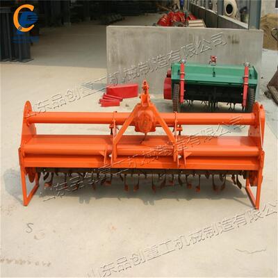 农用侧边转动微耕机 水稻种植水田打浆机 拖拉机后置式稻种耕地机