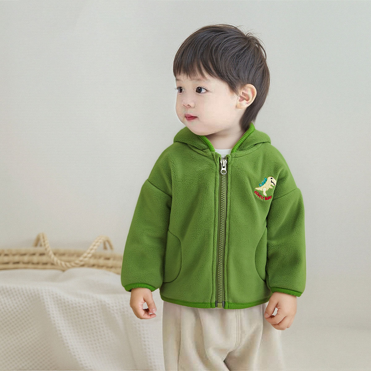 男童摇粒绒外套秋冬装连帽儿童加绒保暖拉链开衫小童开春外出衣服,童装/婴儿装/亲子装,普通外套,淘宝优惠券,粉丝福利购,淘宝优惠卷
