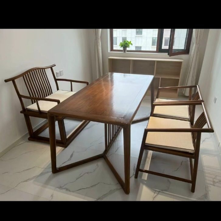 新中式全实木茶桌全套老榆木实木茶台禅意功夫茶室会客泡茶桌椅,住宅家具,家用茶台/茶桌,淘宝优惠券,粉丝福利购,淘宝优惠卷