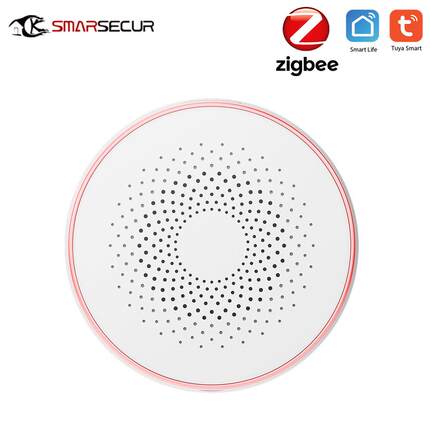 涂鸦zigbee警号 无线智能家居声光报警器 zigbee喇叭 APP外出警戒