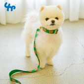 宝眷狗狗项圈牵引绳便携遛狗绳子中小型犬柯基犬比熊多色可选