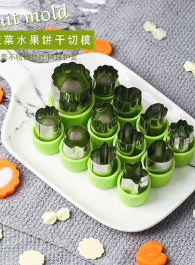 蝴蝶面模具 家用做宝宝辅食压花水果切花器卡通馒头饼干馄饨工具