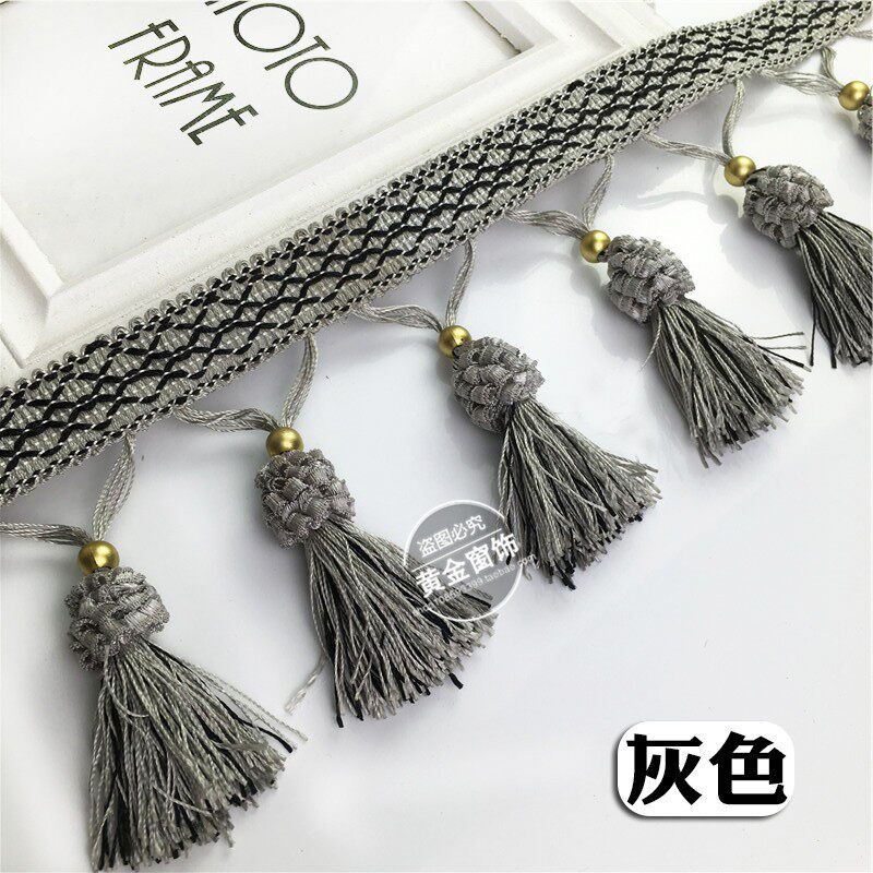 高档欧式窗帘花边草莓吊穗流苏窗帘吊坠货车大车装饰花边配件辅料