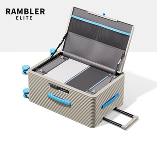 RAMBLERELITE前置开口行李箱拉杆箱TSA密码锁登机箱20寸男女通用