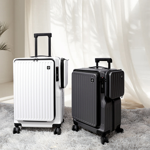 前开口行李箱女2025新款可扩展多功能拉杆箱20寸旅行箱登机箱男士