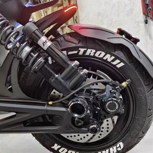 九号机械师Mmax110改装带灯后挡泥板改装平叉通用后盾改装件遮雨