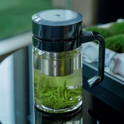 万象玻璃杯带把手办公杯带滤网茶杯U213/214/U210/U211/V221/U221