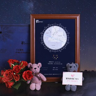 星星命名权定制情侣礼盒礼物情人节礼物浪漫创意纪念送女生日毕业