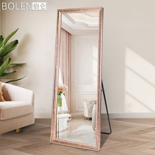 N 奢华欧式穿衣镜子家用全身镜衣帽间落地试衣镜服装店防爆镜
