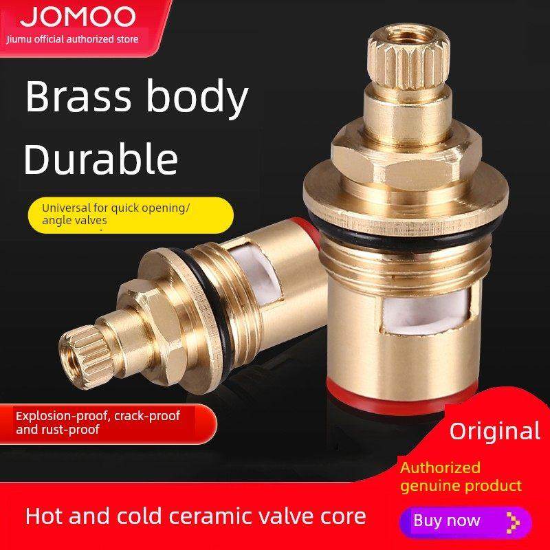 Jomoo正品原装水龙头三角阀阀芯全铜单冷快开盆热和冷陶瓷阀芯配