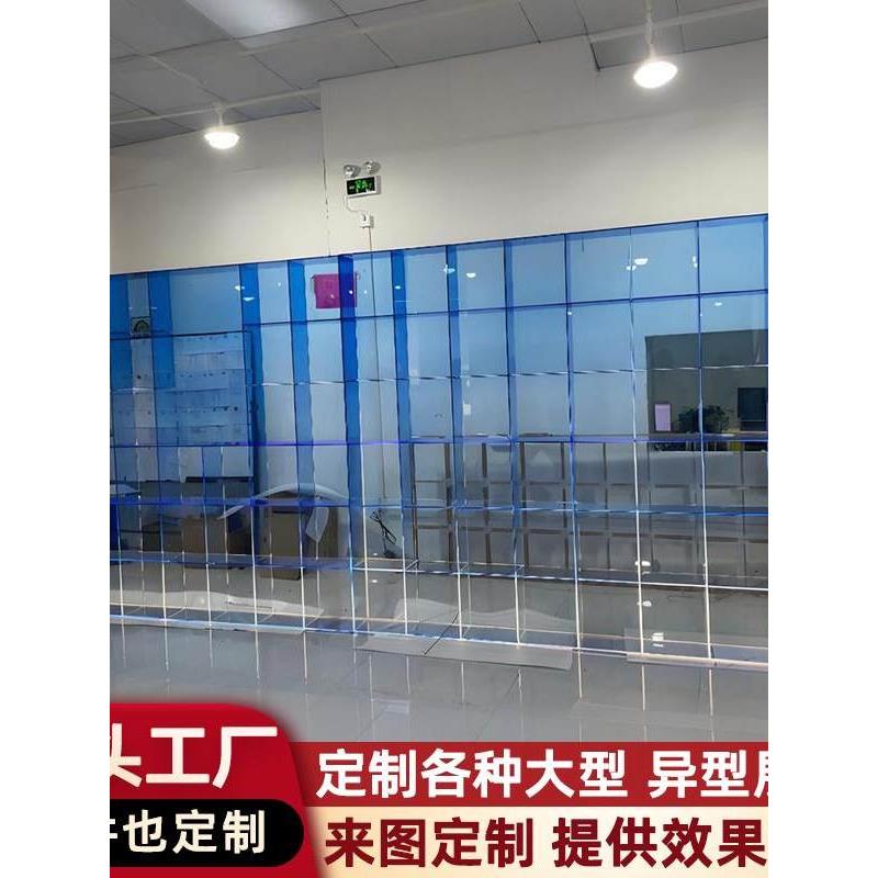 亚克力展示架定制透明渐变色服装店鞋子包包手办酒柜展示柜置物架