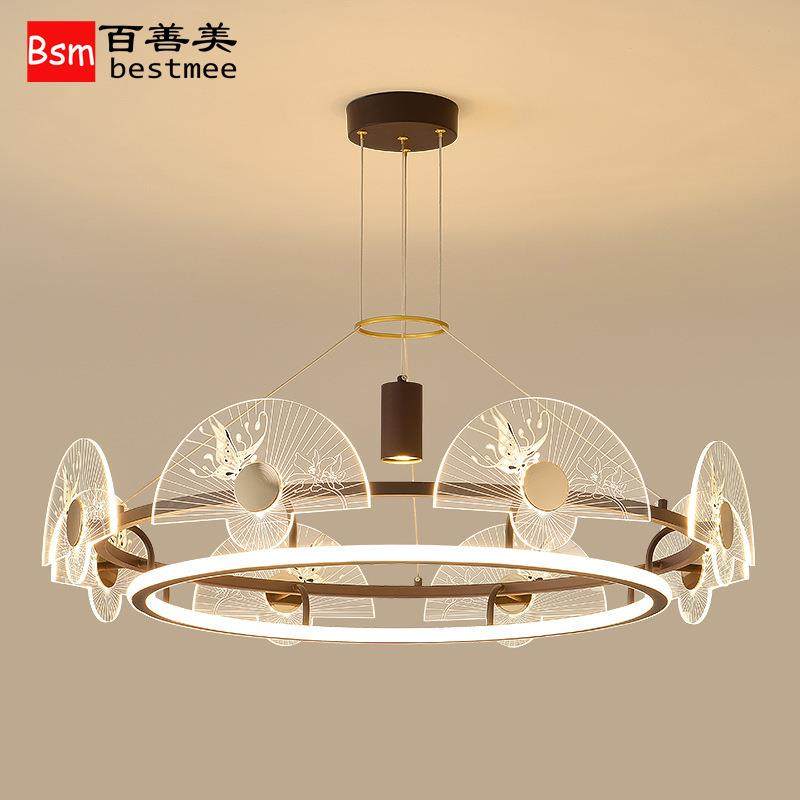 新中式餐桌圆吊灯铁艺大气简约现代吧台饭店包间火锅店包厢书房灯,家装灯饰光源,智能吊灯,淘宝优惠券,粉丝福利购,淘宝优惠卷