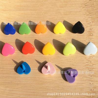 爱心型 四合扣 心型 塑料/树脂 四合扣 摁扣 按扣 12.4MM 1000套