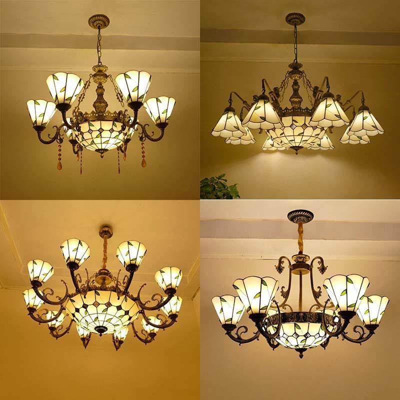 田园柳叶铁艺吊灯古铜色返古复古客厅餐厅卧室店铺商用灯饰灯具,家装灯饰光源,智能吊灯,淘宝优惠券,粉丝福利购,淘宝优惠卷