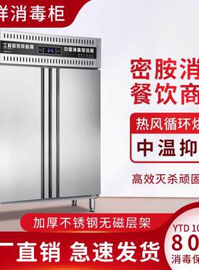 邦祥双门立式大容量密胺餐具消毒柜牛肉火锅烧烤店仿瓷商用保洁柜