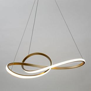后现代简约创意圆环北欧客厅餐厅吧台卧室儿童房酒店圆形艺术吊灯