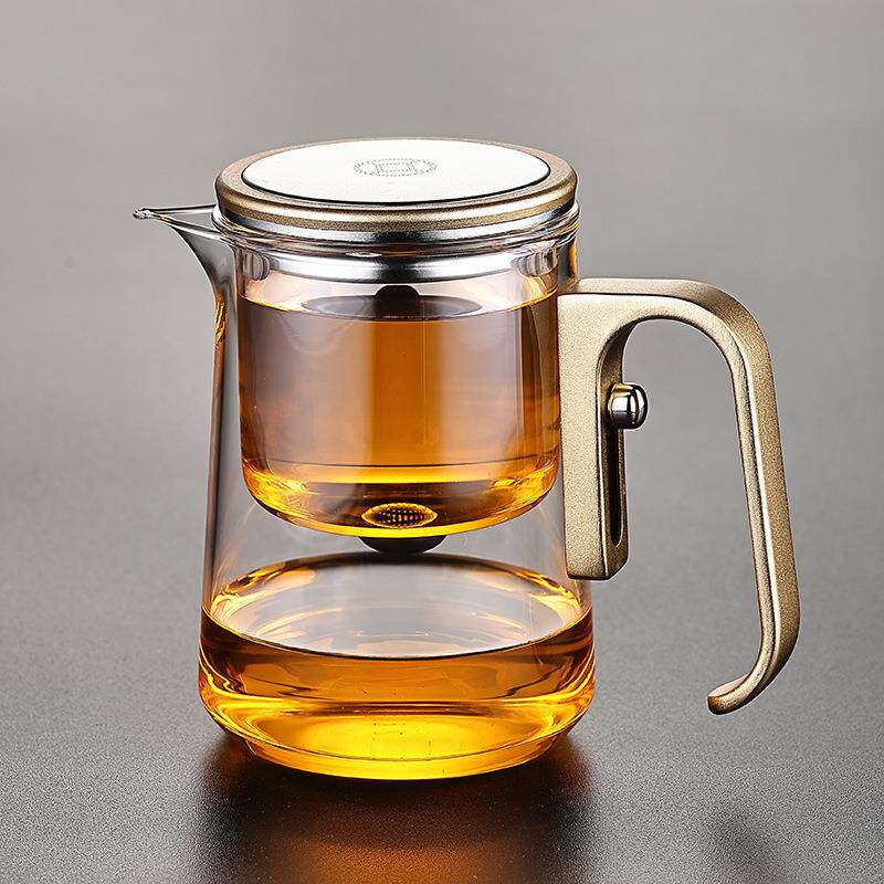 飘逸杯泡茶壶全玻璃内胆磁吸泡茶壶加厚茶水分离泡茶杯800ML