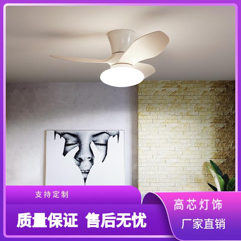 新款简约卧室吸顶风扇灯吊杆可变档吊扇灯客厅大风力带灯客厅适用