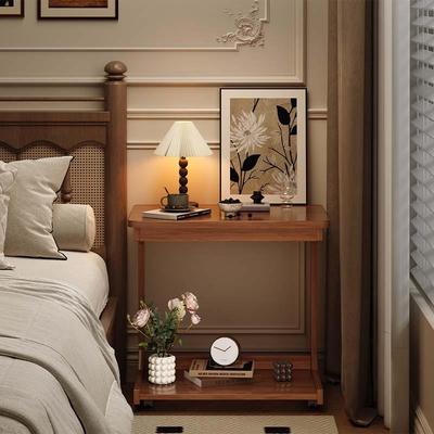 床头柜家用卧室可移动实木2025新款创意代替小边几床头床边置物架