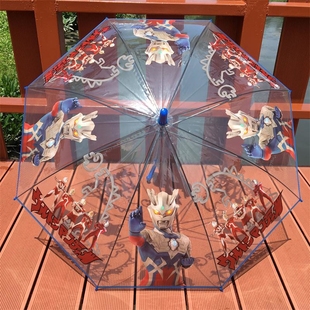 新品透明儿童雨伞幼儿园创意可爱卡通宝宝小学生男女孩童长柄伞