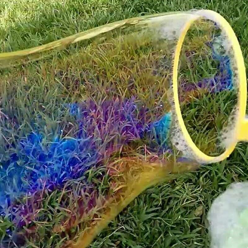 手动大号泡泡圈星形吹泡泡工具儿童泡泡棒玩具西洋剑泡泡水补充液