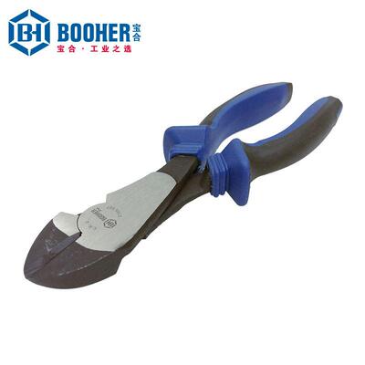 Booher宝合手动工具 双色CrV大头斜嘴钳BH2105307 7