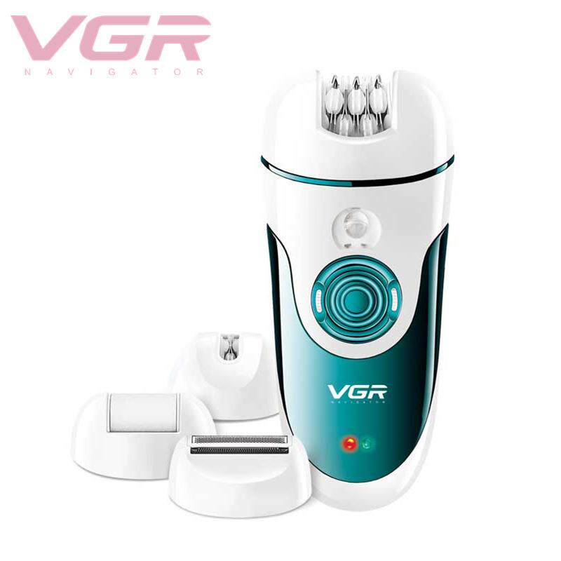 VGR700脱毛器多功能4合1剃毛器磨脚器电动拔毛器女士USB全身水洗