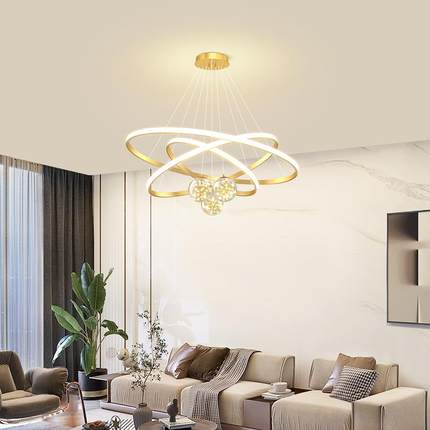 客厅吊灯餐厅圆餐桌楼梯2025新款主卧室吸顶灯具大全中山现代简约