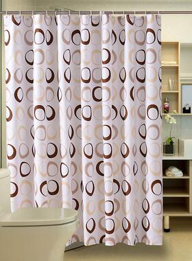 shower curtain浴帘 加厚防水浴帘 Amazon涤纶浴帘防水浴室