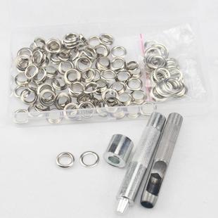 气眼扣套装 工具盒装 空心铆钉扣鸡眼扣10MM 纯铜气眼带安装 800