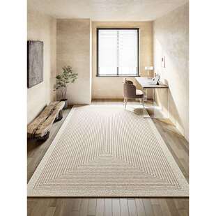 书房地毯方形书桌学习电脑滚轮椅子转椅专用防滑加厚卧室隔音地垫