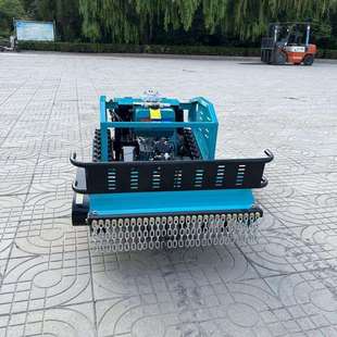 智能遥控果园碎草还田机 履带式割草机 小型园林绿化自走式除草机