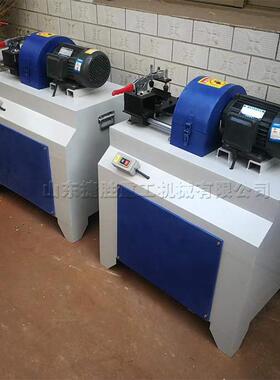 圆木棒端部倒圆平尖机 台式圆棒削尖机 双进双出圆木锥形旋头机