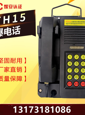 矿用防爆电话 KTH15防爆自动电话机15型抗噪音电话机防尘防潮电话