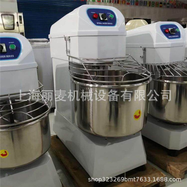 直销 大容量立式双动双速不锈钢和面机 双速搅拌搅面粉 40L和面机