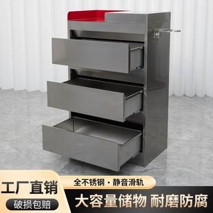 理发店不锈钢工具柜发廊专用美发店收纳储物柜剪发置物柜烫染柜子
