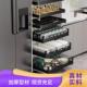橱柜碗碟开门式 调味篮全铝加深多层储物抽屉推拉高柜高深锅具拉篮