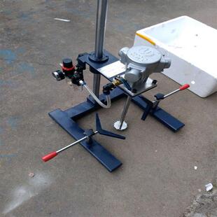 2025实验室气动搅拌机手动升降无级调速不锈钢桨叶耐酸实验室专用