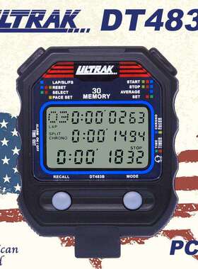 PC80电子秒表DT483B定尔志ULTRAK奥赛克30道3排显示计时器田径