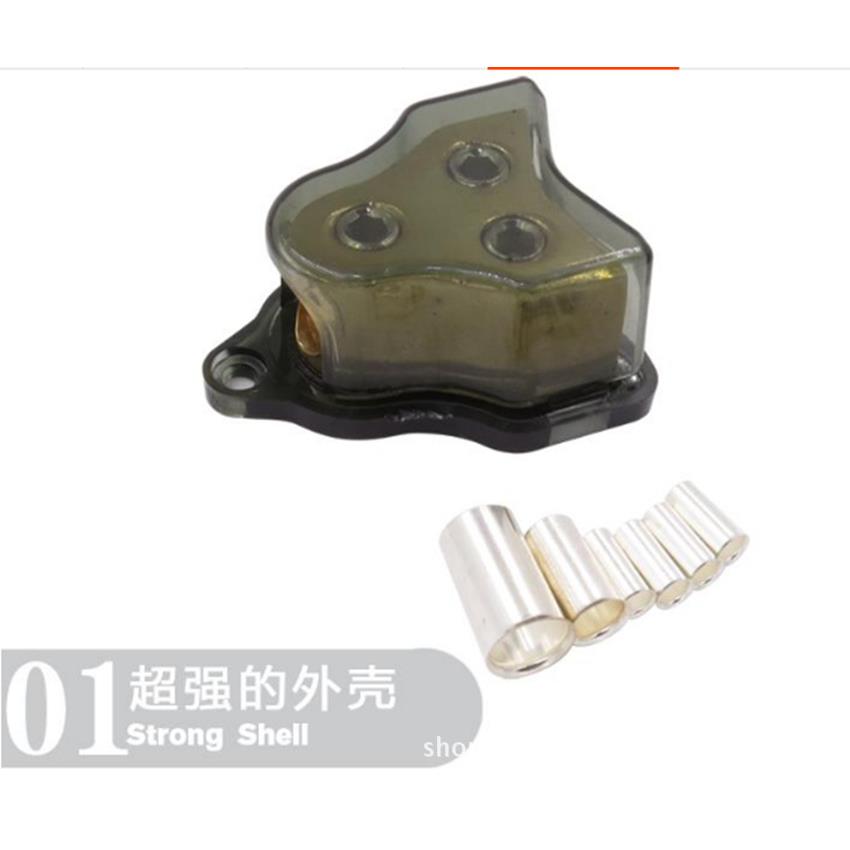 汽车改装 一出二地线分线器 接线柱 全铜功放分线器 一出二地线盒