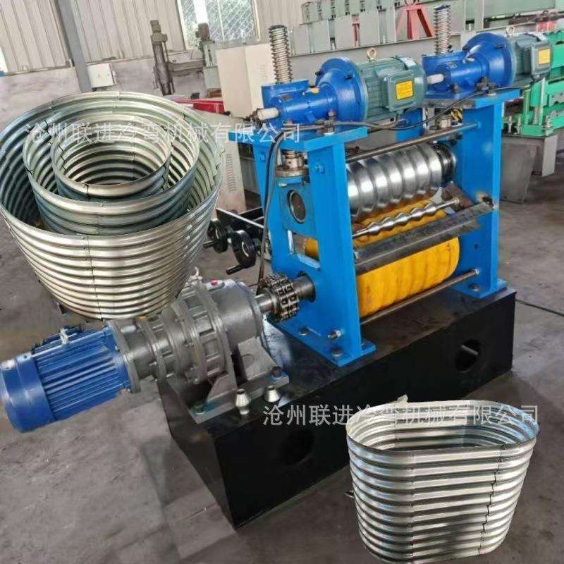 源头工厂加工小型金属围挡弯弧机两轴胶轴打弯设备护栏起拱机