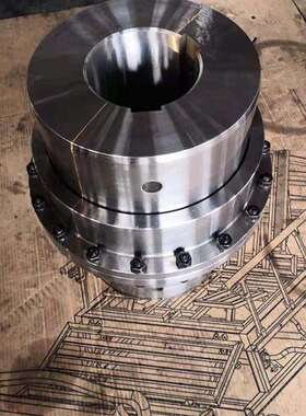 联轴器厂加工纺织机联轴器45钢锻件GIICLZ鼓形齿联轴器