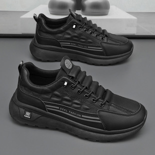 新款男士休闲潮鞋舒适防滑轻便男鞋男士登山旅游鞋男士轻奢感潮鞋