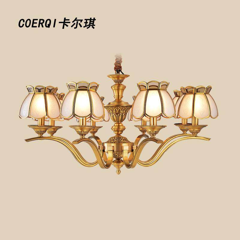 欧式全铜客厅吊灯 复古奢华别墅客厅灯饰 简约卧室餐厅大气铜灯具,鲜花速递/花卉仿真/绿植园艺,割草机/草坪机,淘宝优惠券,粉丝福利购,淘宝优惠卷