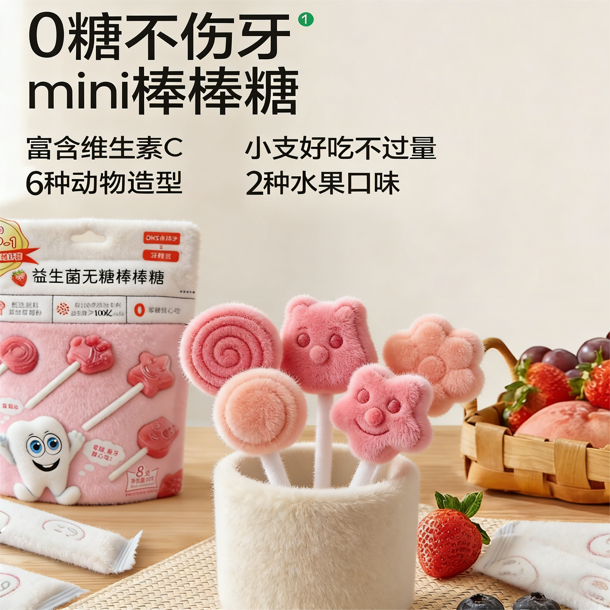 乖孩子益生菌无糖棒棒糖果儿童宝宝健康休闲零食无添加独立包装,零食/坚果/特产,棒棒糖,淘宝优惠券,粉丝福利购,淘宝优惠卷