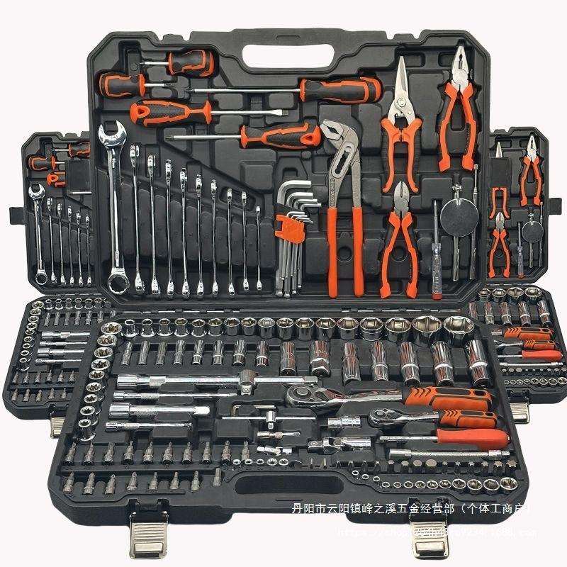 汽修工具套装汽保工具组合棘轮套筒扳手多功能修车工具箱摩托维修