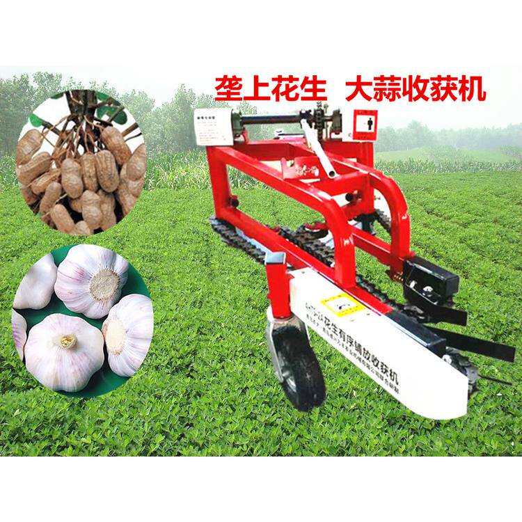 小型花生收获机 链条式花生挖果机刨果机收获干净 摆放整齐